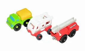 3 Adet Mini Oyuncak Araba, l:4 cm