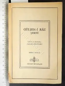 Gülşen-i Raz Şerhi / Abdülbaki Gölpınarlı